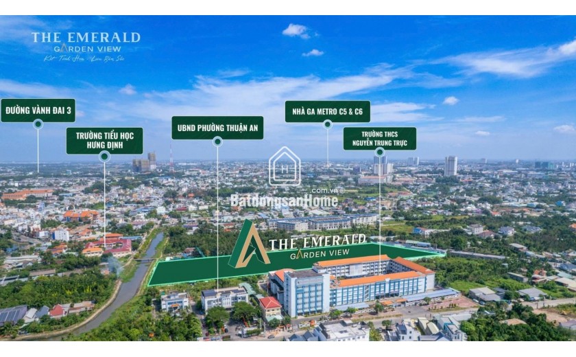 Bước vào chuẩn sống nghỉ dưỡng tại The Emerald Garden View” chỉ từ 35tr/m² ngay trung tâm Thuận An.